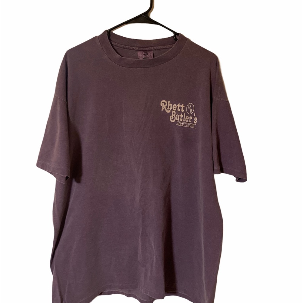 Faded purple single stitch